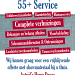 Flyer ontwerp AstridsHomeDecor 55+ Service