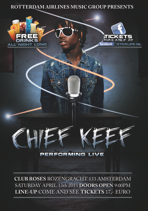 Flyer ontwerp ChiefKeef